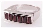 Кольцо декоративное из серебра