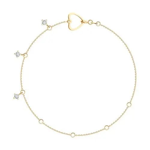 Браслет декоративный из красного золота