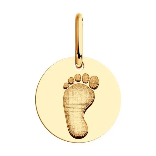 Подвеска декоративная из красного золота