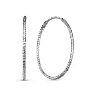 Серьги конго из серебра