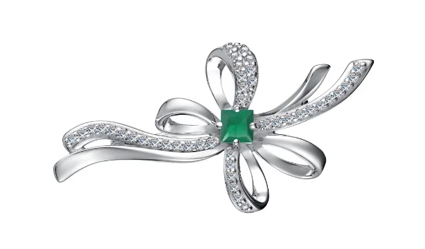 Брошь из серебра