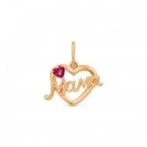 Подвеска декоративная из красного золота