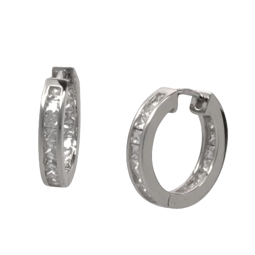 Серьги конго из серебра