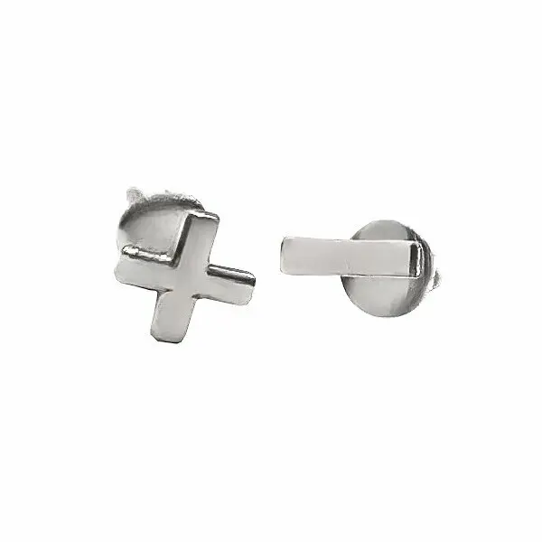 Серьги пуссеты из серебра