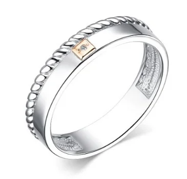 Кольцо декоративное из серебра