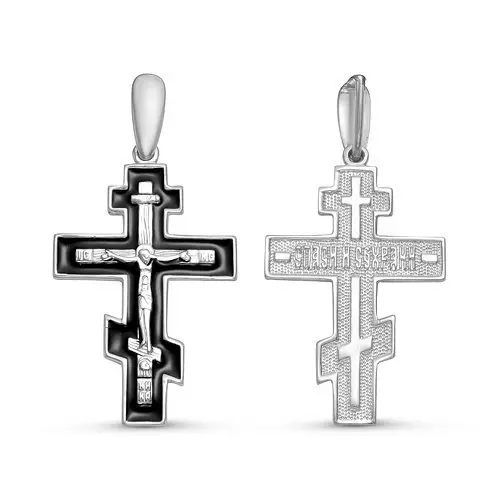 Подвеска крест из серебра