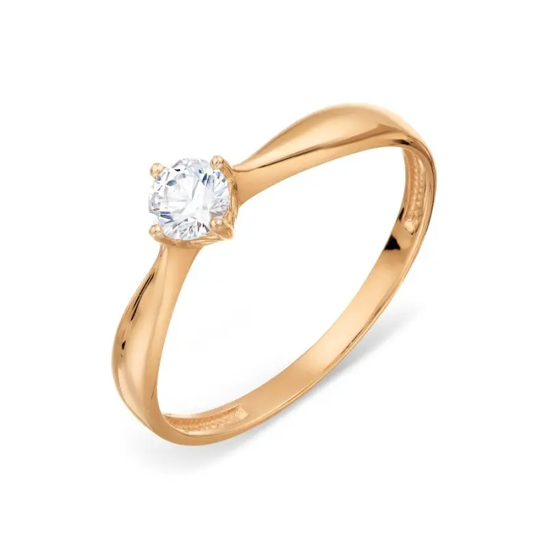 Кольцо декоративное из красного золота