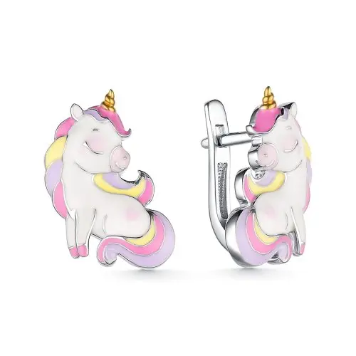 Серьги детские из серебра