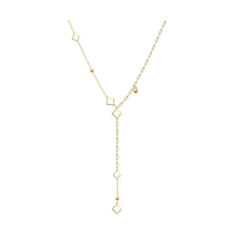 Цепь колье из красного золота