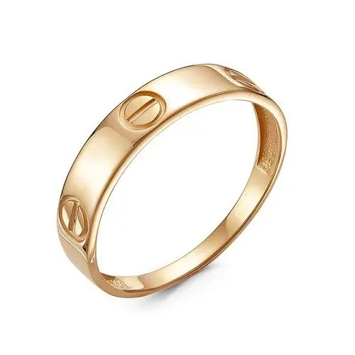 Кольцо декоративное из красного золота