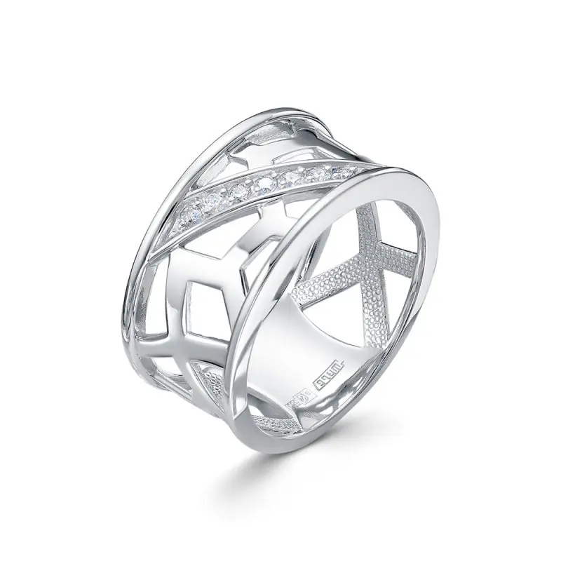 Кольцо декоративное из красного золота