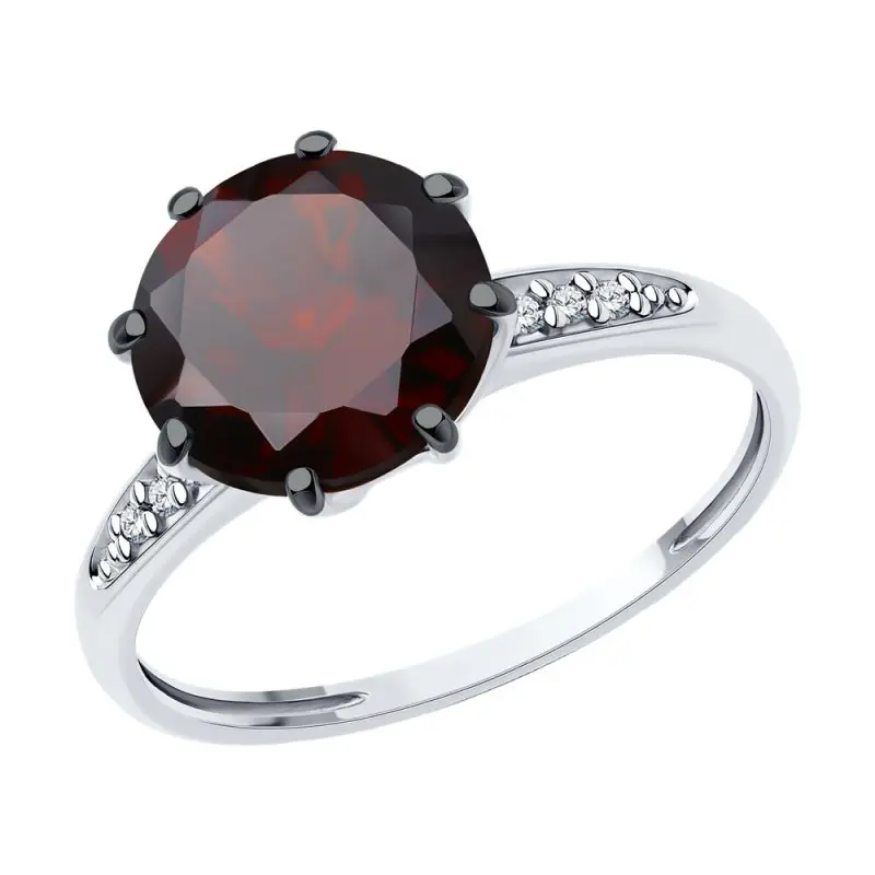 Кольцо декоративное из серебра