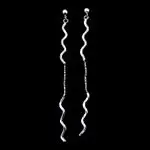 Серьги подвесные из серебра