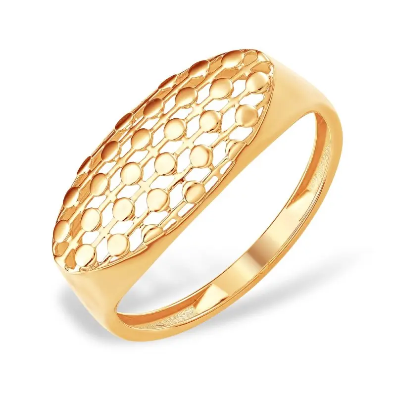 Кольцо декоративное из красного золота