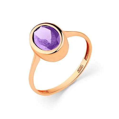 Кольцо декоративное из красного золота