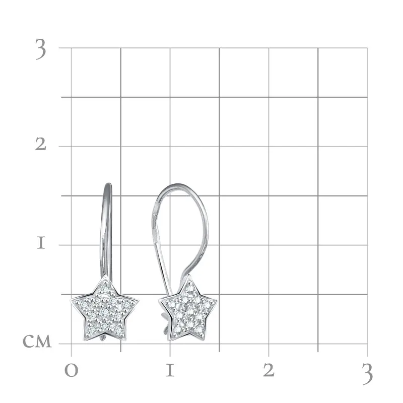 Серьги детские из серебра
