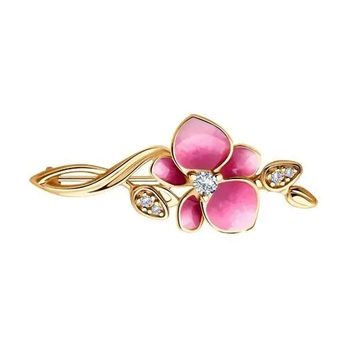 Брошь из позолоты