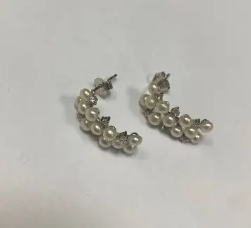 Серьги пуссеты из серебра