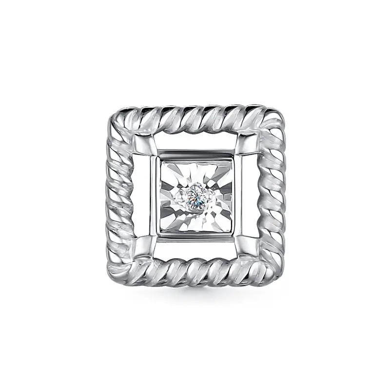 Подвеска бегунок из серебра