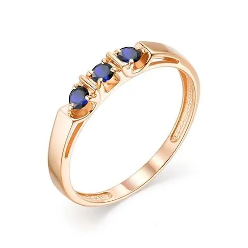 Кольцо декоративное из красного золота