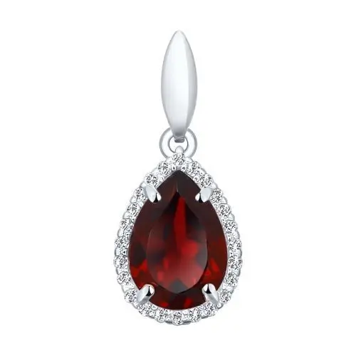 Подвеска декоративная из серебра вид 1