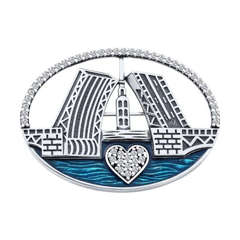 Значок из серебра