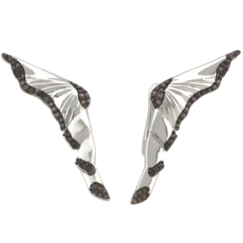 Серьги с английским замком из серебра