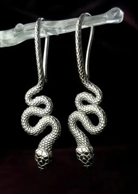 Серьги петельки из серебра