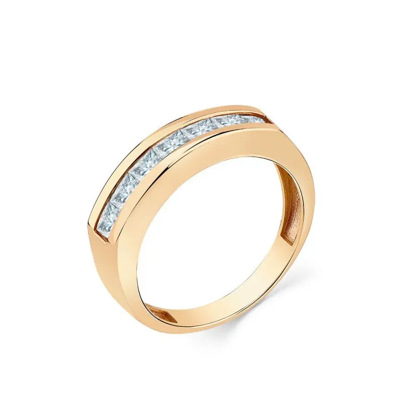 Кольцо декоративное из красного золота