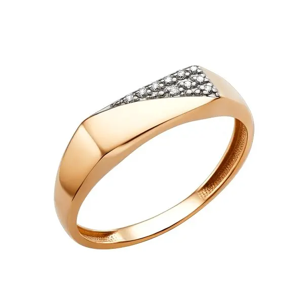 Кольцо декоративное из красного золота