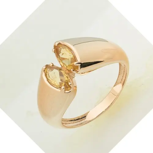 Кольцо декоративное из красного золота