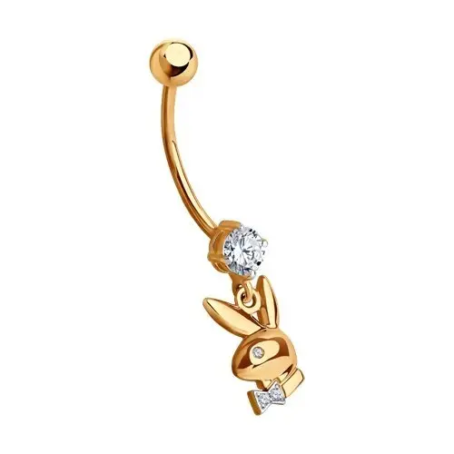 Пирсинг из красного золота