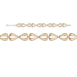 Браслет декоративный из красного золота