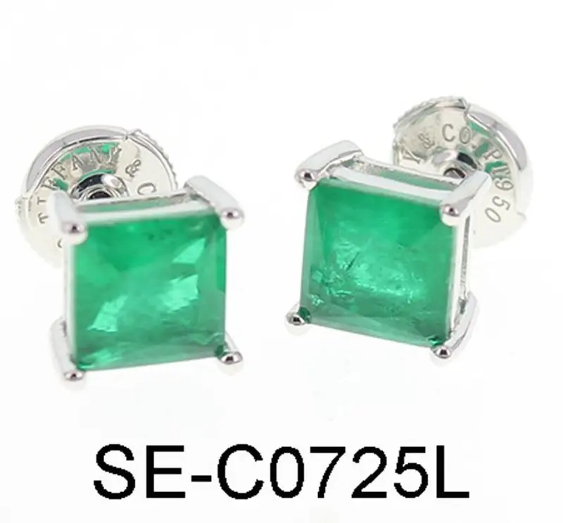 Серьги пуссеты из серебра