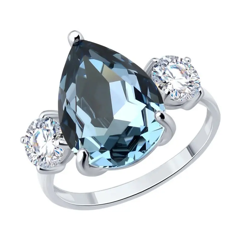 Кольцо декоративное из серебра