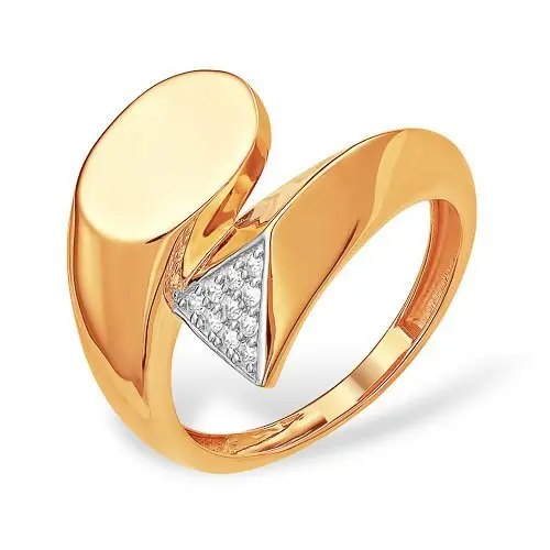 Кольцо декоративное из красного золота