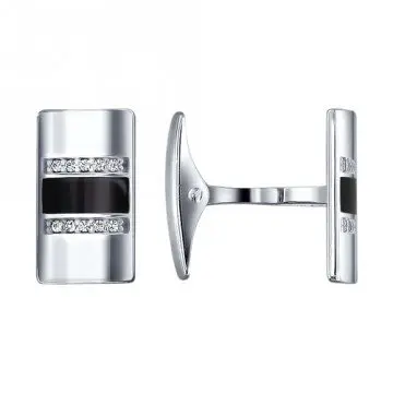 Запонки из серебра