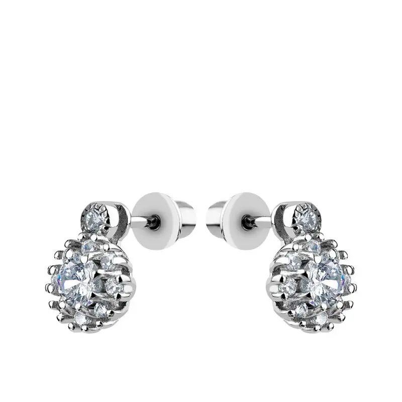 Серьги пуссеты из серебра