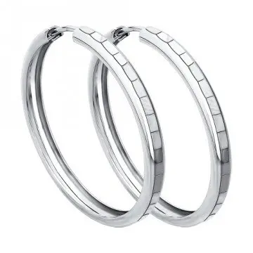 Серьги конго из серебра