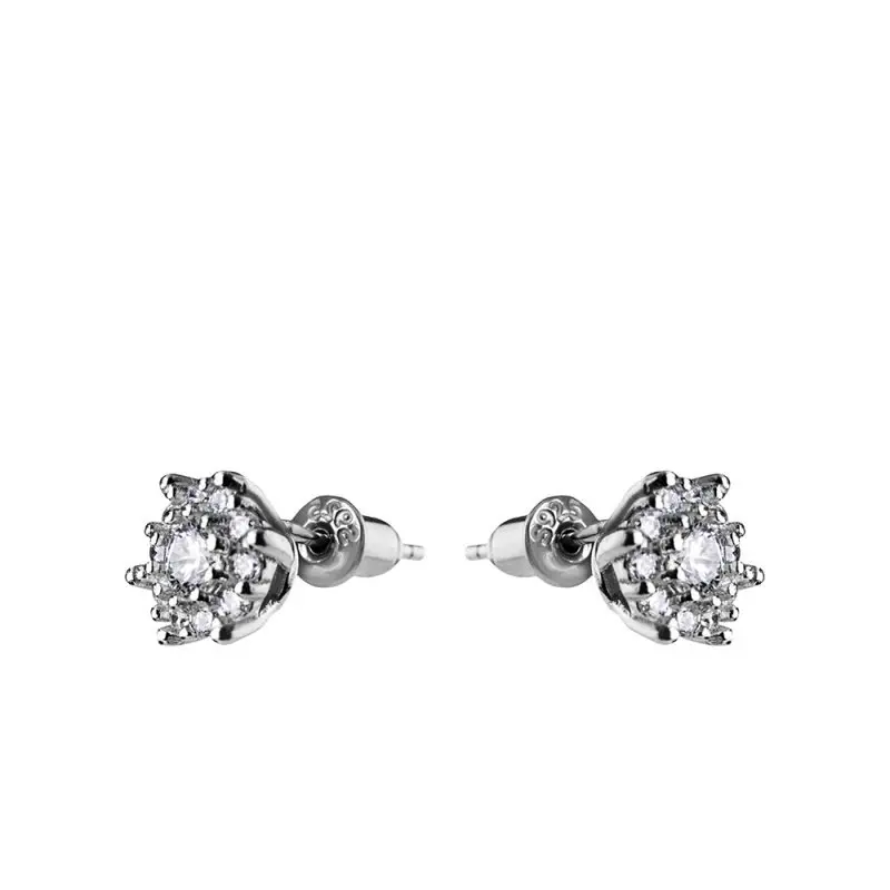 Серьги пуссеты из серебра