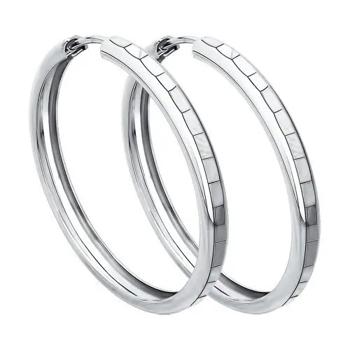 Серьги конго из серебра