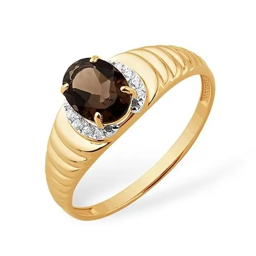 Кольцо декоративное из красного золота