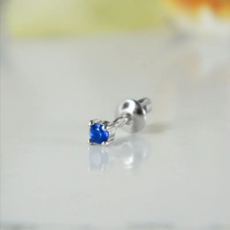 Серьги одиночные из серебра