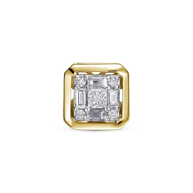 Подвеска бегунок из желтого золота