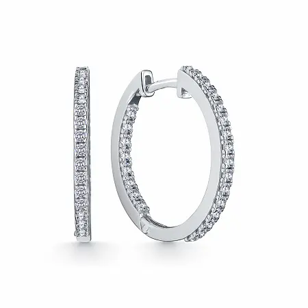 Серьги конго из серебра