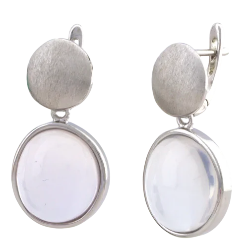 Серьги подвесные из серебра