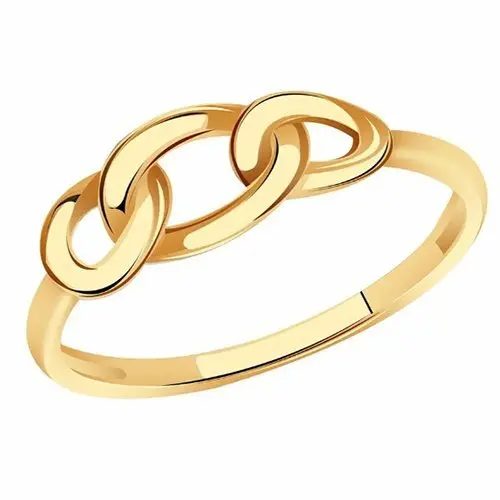 Кольцо декоративное из красного золота