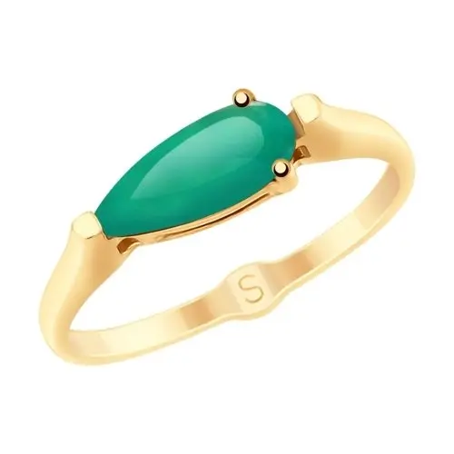 Кольцо декоративное из красного золота