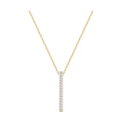 Цепь колье из красного золота