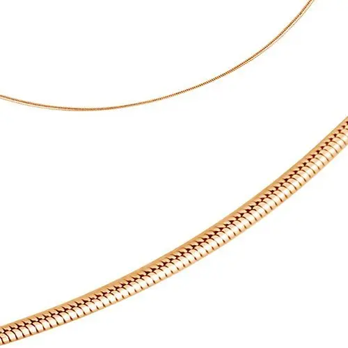 Браслет цепочный из красного золота